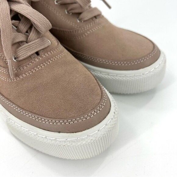 NEW AllSaints Bella Suede Low Top Sneakers Dirty Pink Size 8/38 NEW - Picture 7 of 15